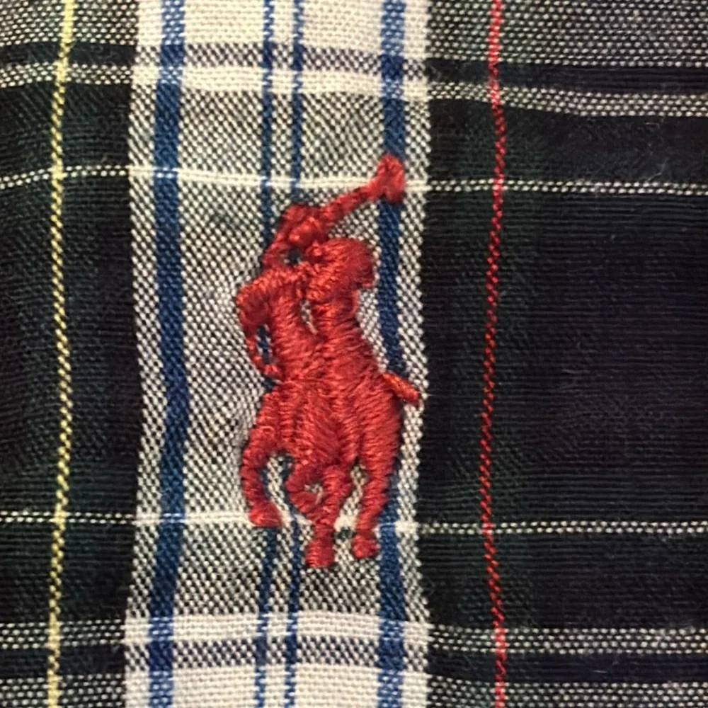 Ralph Lauren Plaid Cotton Poplin Shirt 9M Boys Ralph Lauren 9 month plaid